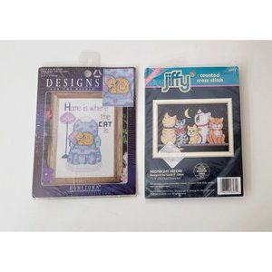 Small Counted Cross Stitch Kits Cats